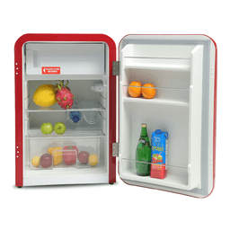 Brikk BRF-130LRD 3.2 cu.ft. Single Door Refrigerator I Compact Red Finish, Ideal for Office Use