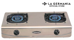 La Germania Stainless Two Burner Gas Stove G900X