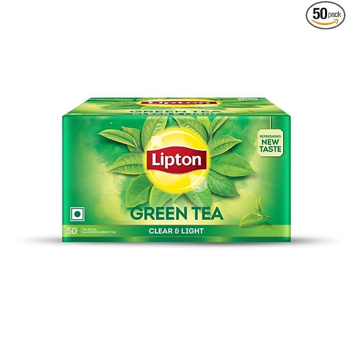 Lipton Green Tea | 50 Tea Bags Box | Rainforest Alliance Certified | Natural Antioxidants