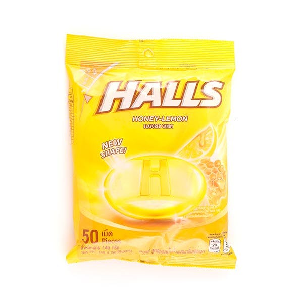 Halls Honey-Lemon Flavored Candy (50 pcs/pack)
