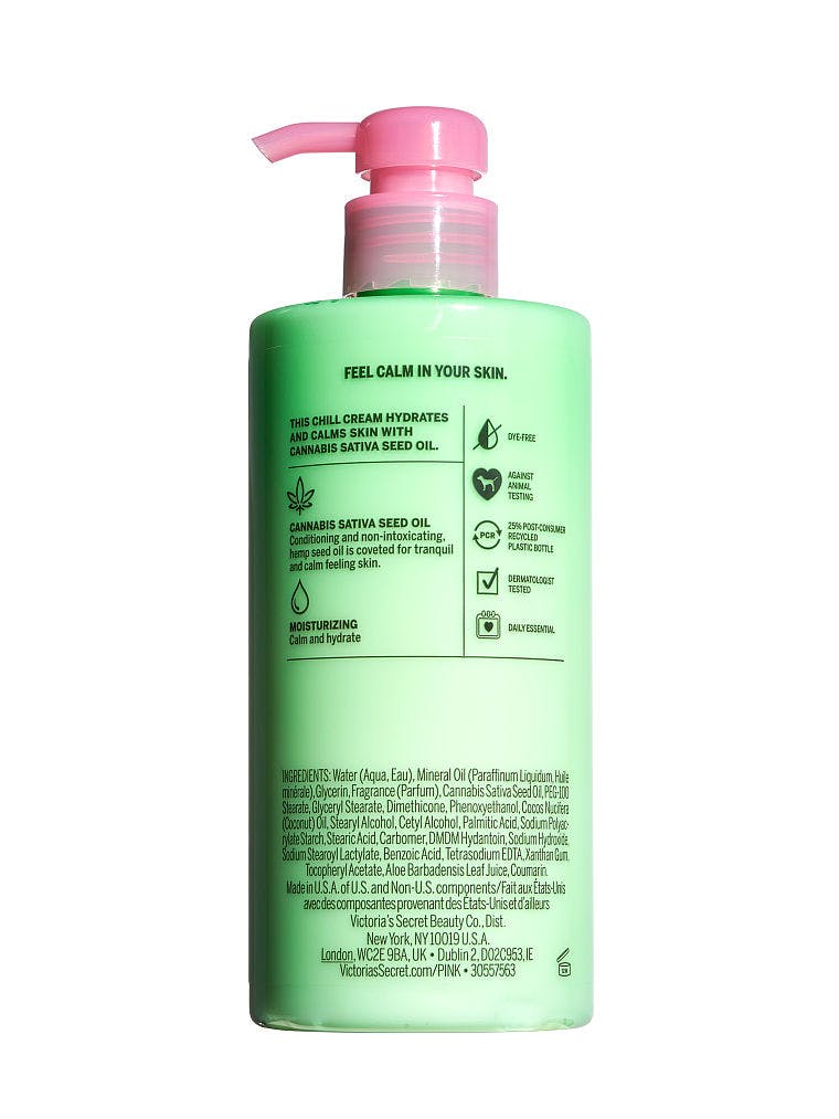 Victoria's Secret Pink Coco Chill Calming Body Lotion with Cannabis Sativa Seed Oil | 414 ML / 14 FL OZ
