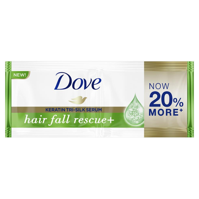 Dove Keratin Tri-Silk Serum Hairfall Rescue Plus Shampoo 12ml