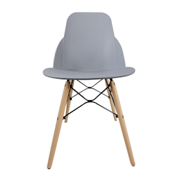 Gentleprince Ipanema PP Visitor's Chair with Wood Leg SL-7045A2 | Gray