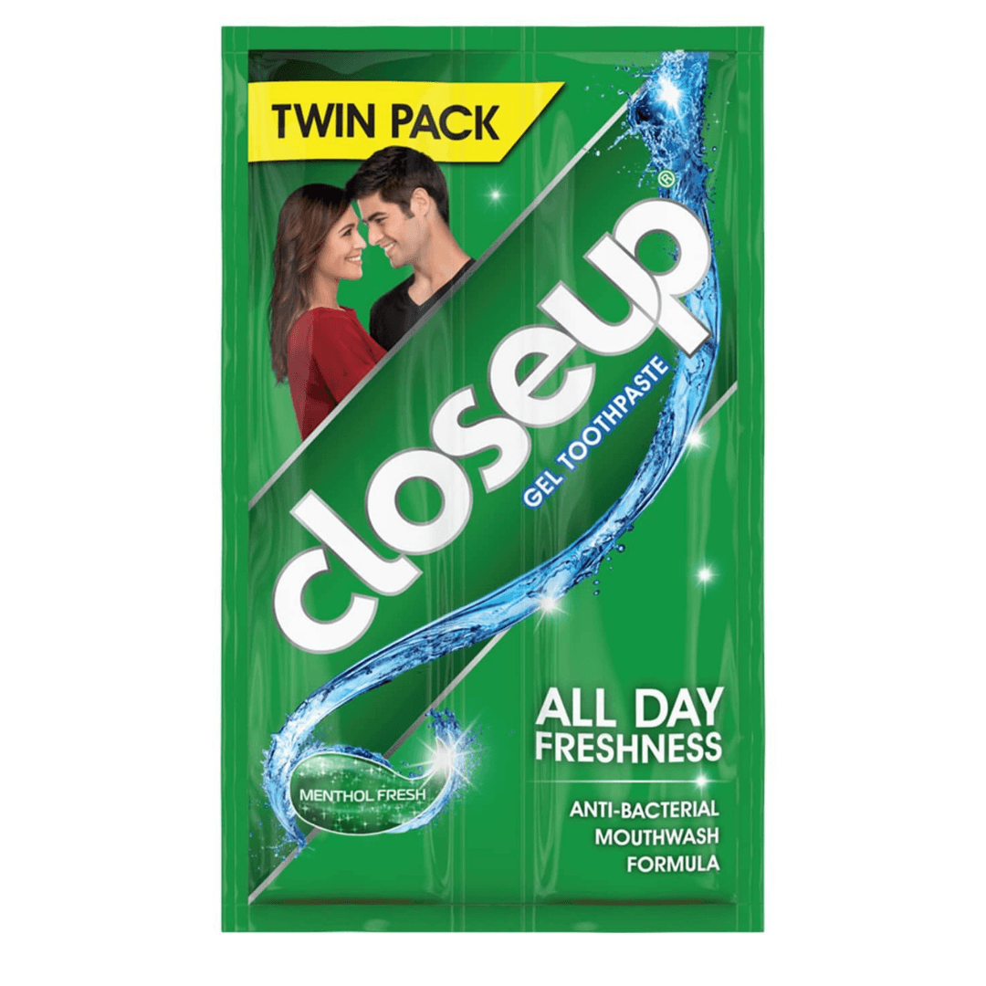 Close Up Anti-Bacteria Toothpaste | Menthol Fresh | 20g Sachet | 12Hr Fresh Breath