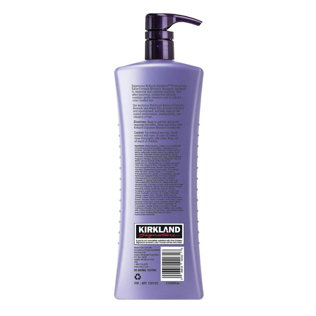 Kirkland Moisture Shampoo Professional Salon Formula