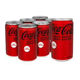 Coca-Cola Zero Mini Can 180ml | 6 Pack