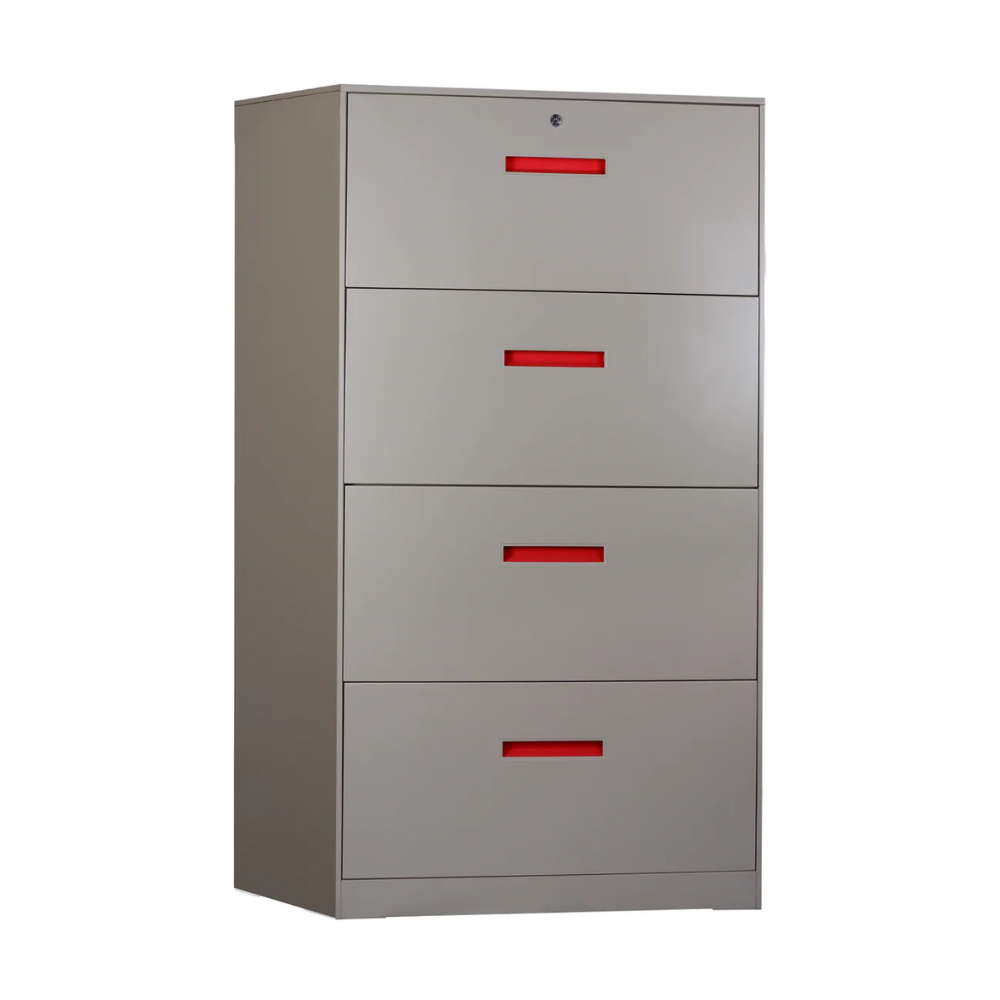 Gentleprince Jafar 4-Drawer Lateral Office Filing Cabinet ZY-FC-D4W