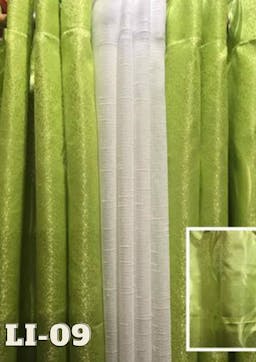 DE Curtains 6ft Lily 3-in-1 Set Ring Curtains - Jacquard Satin