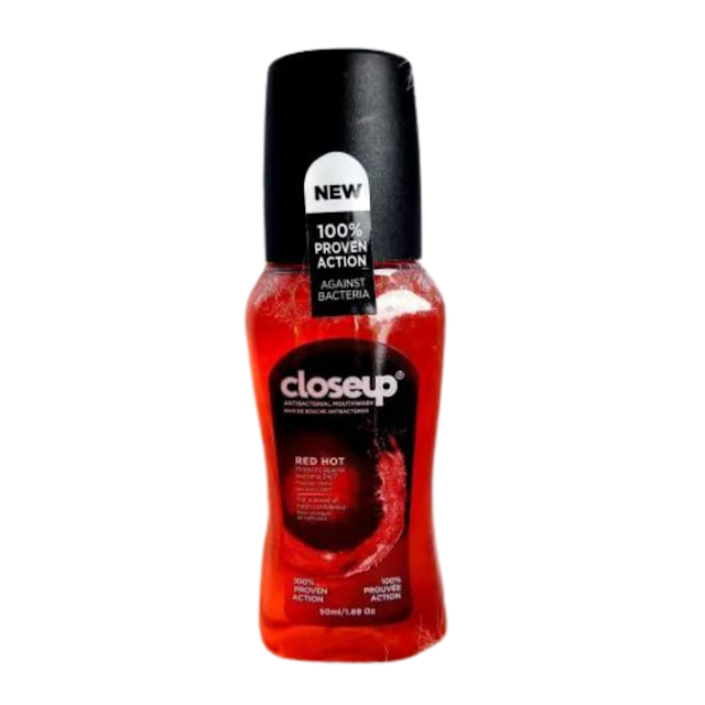 Close Up Anti-Bacterial Red Hot Mouthwash 50ml