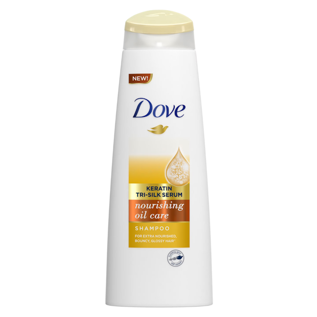 Dove Keratin Tri-Silk Serum Nourishing Oil Care Shampoo 340ml