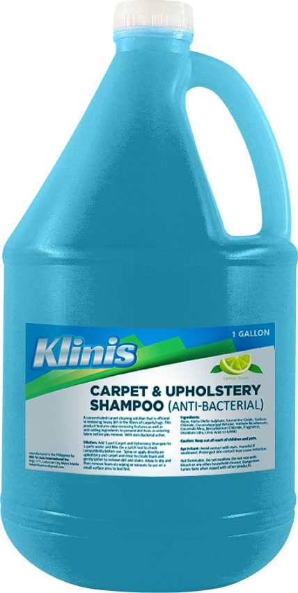 Klinis Anti-bacterial Carpet & Upholstery Shampoo (1 Gallon, 4/ Case)