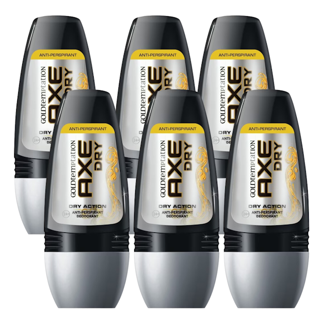 AXE Deodorant Roll-On Gold Temptation Sea 40ML 6-Pack