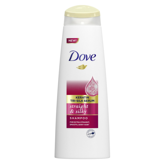 Dove Keratin Tri-Silk Serum Straight & Silky Shampoo 340ml