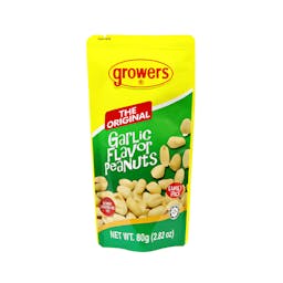 Growers Garlic Flavor Peanuts 80g