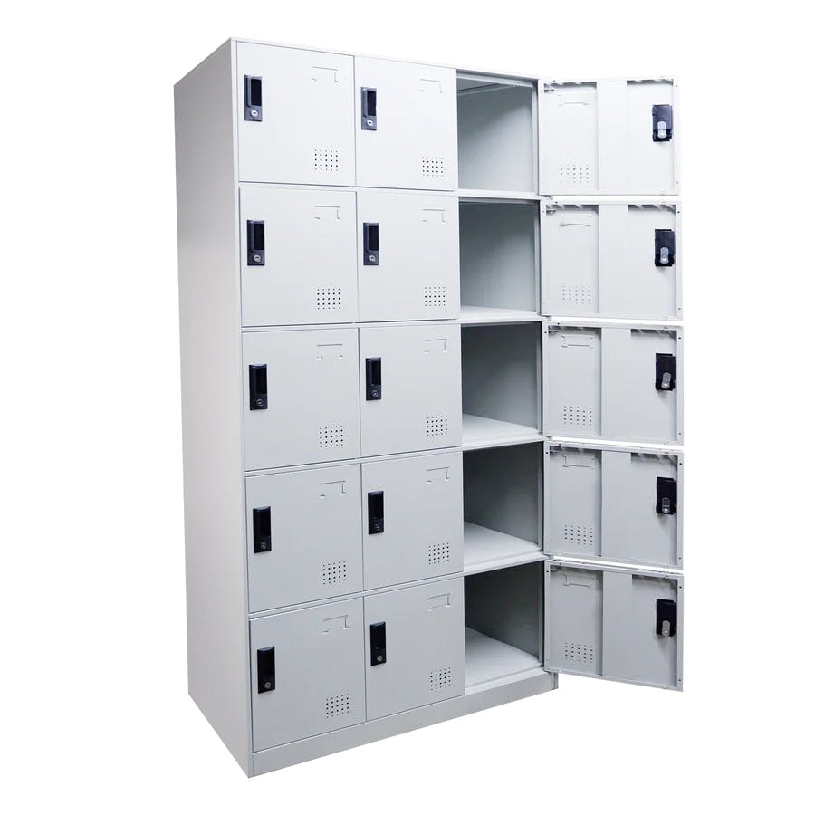 Gentleprince Hamid 15-Door Storage Locker ZY-FC-C15 | Gray