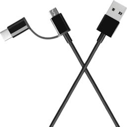 Xiaomi Mi 100cm 2-in-1 Micro USB to Type C USB Cable SJX02ZM | Black