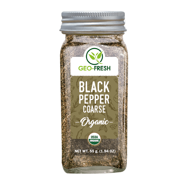 Geo-Fresh Organic Black Pepper Coarse 55g