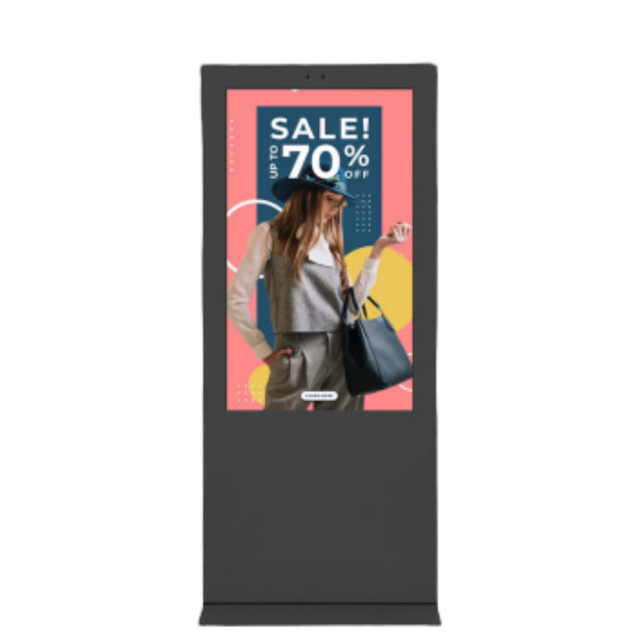 Kiwi Outdoor Floor-standing Non-Touch Kiosk Black 43" Android 7.1.1 A40 1+16G IP55