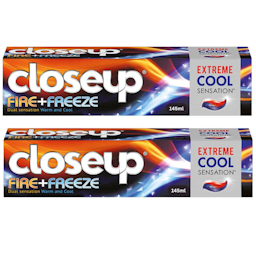 Close Up Anti-Bacterial Toothpaste Fire Freeze Value Pack 2x145ml