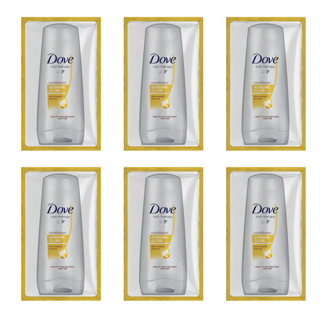 Dove Nutritive Solutions Hair Conditioner Nourishing Oil Care 10ml 6 Sachet
