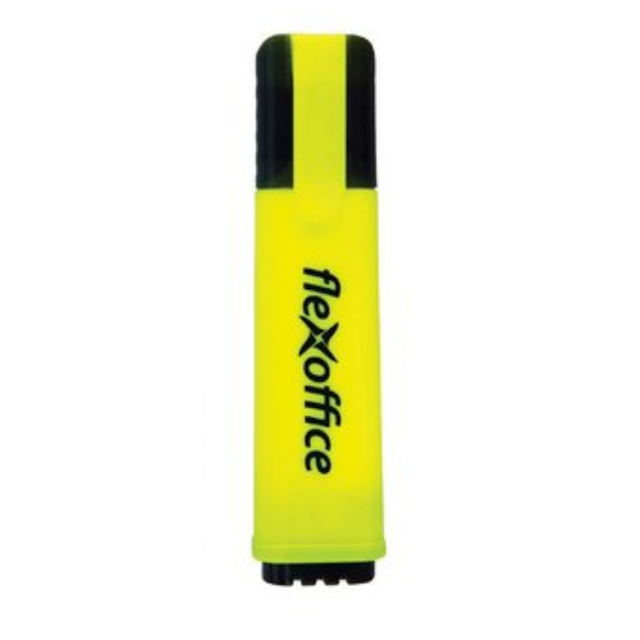 FlexOffice FO-HL02 Bright Color Smudge-free Highlighter Pen 5.0mm Chisel Tip Marker