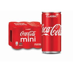 Coca-Cola Original Mini Can 180ml | 6 Pack