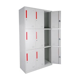 Gentleprince Hamid 9-Door Storage Locker ZY-FC-C9 | Gray
