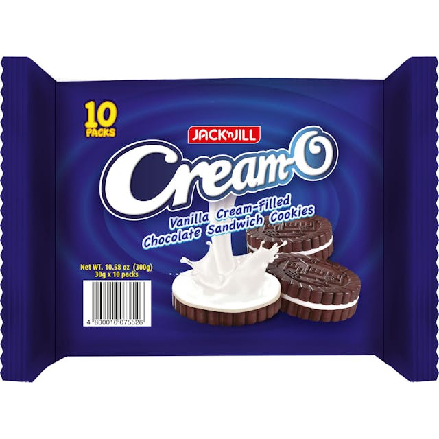 Jack 'N Jill Cream-O Cookies 30g - Vanilla | 10 Pack