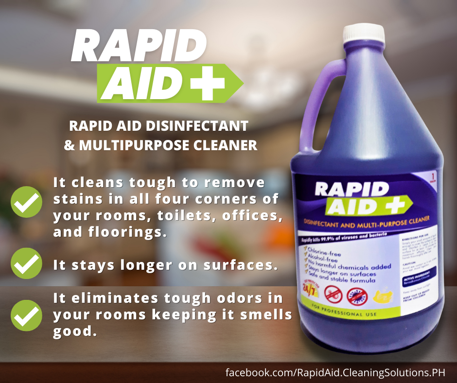 Rapid Aid Natural and Mild Multipurpose Cleaner and Disinfectant | 1 Gallon