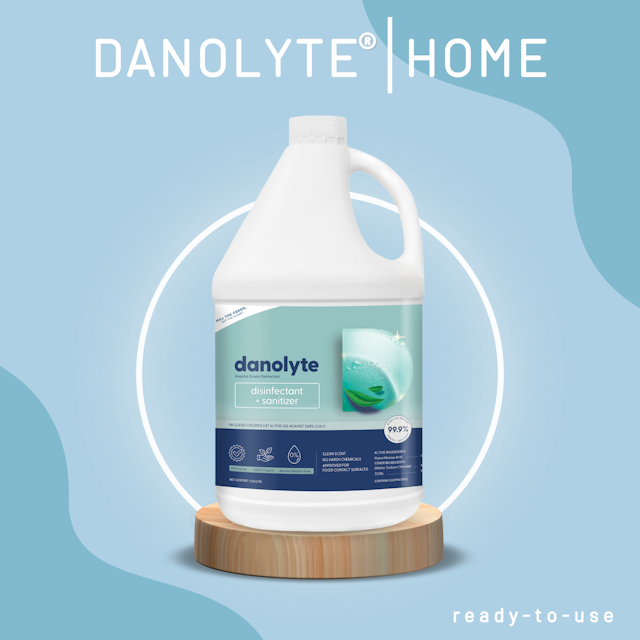 Danolyte® Home All-purpose, Eco-friendly, Disinfectant + Sanitizer (200ppm HOCl)