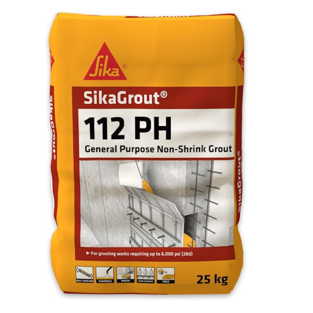 SikaGrout 112 PH General Purpose Non-Shrink Ready Mixed Cementitious Grout 25kg