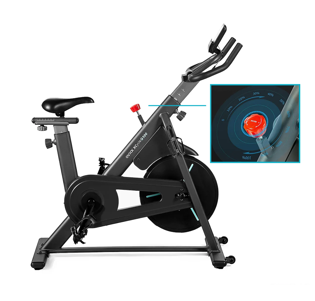 OVICX Q100 Exercise Spin Bike Indoor Cycling Fitness