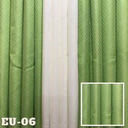 DE Curtains - 6ft Euro 3-in-1 Set Ring Curtains - Thai Silk Fabric