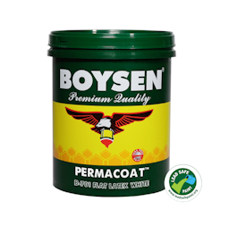 BOYSEN® B-701 Premium Quality Permacoat Latex Lead Safe Paint (Flat White)