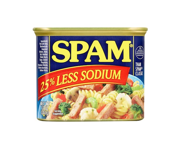 SPAM Luncheon Meat 25% Less Sodium 340g