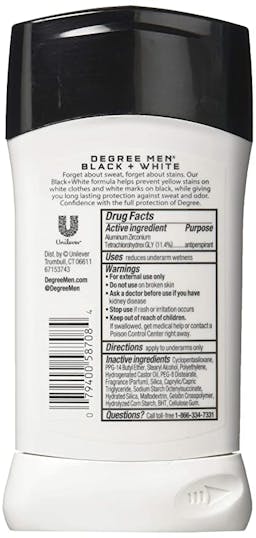 Degree Men Ultra Clear Black & White Deodorant 5-Pack
