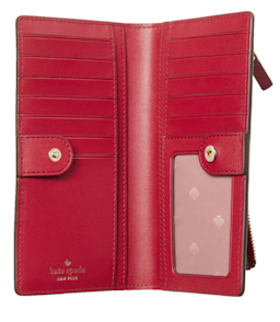 Kate Spade Laurel Way Stacy Wallet, Cranberry Cocktail