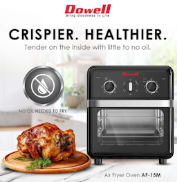 Dowell 15 Liter Air Fryer Oven Convection with Rotisserie AF-15M