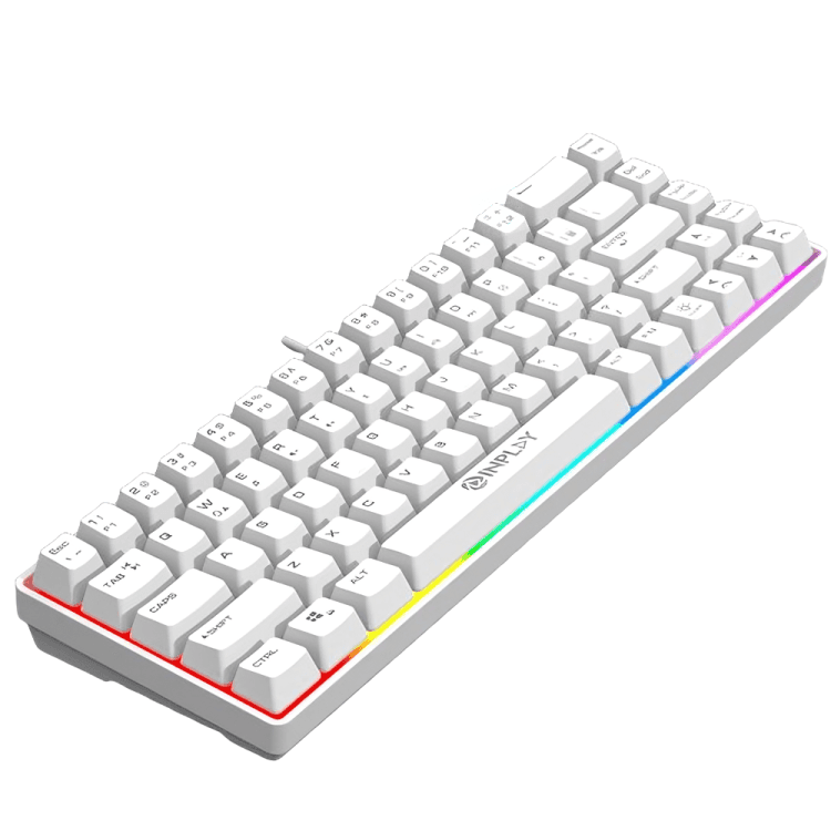 Inplay BK680 68-Key Membrane Gaming Keyboard with Compact Layout and Rainbow Backlight