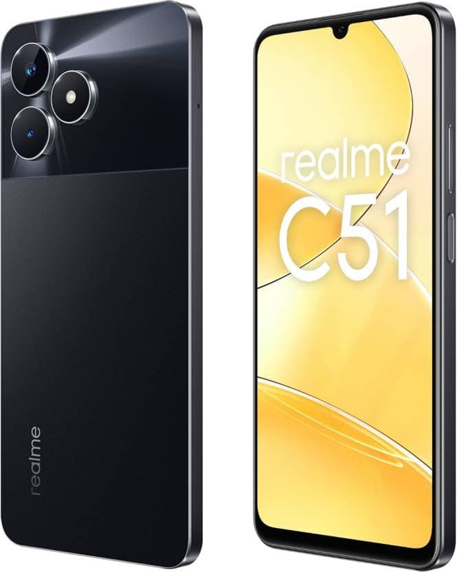 REALME C51 (4GB + 128GB) 6.74" HD 90Hz Display Smartphone-CARBON BLACK