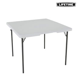 Lifetime Square Fold-In-Half Table 37 x 37 - White (80100)