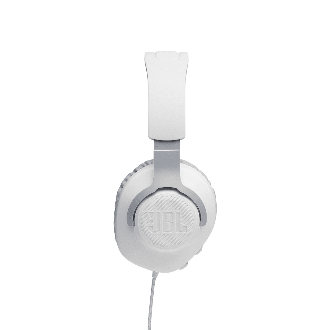 JBL Quantum 100 White Wired Gaming Headset I Over-Ear, Universal Compatibility, Affordable