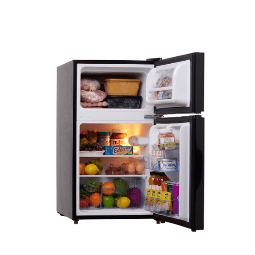 Condura CPR90TD 3.2 cu.ft. Two Door Personal Refrigerator | Compact Design, Chiller Compartment, Inverter