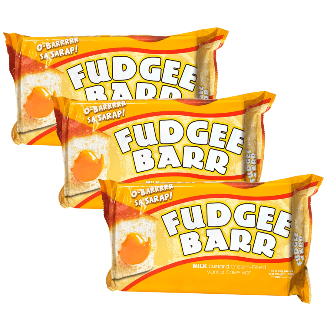 Rebisco Fudgee Barr Milk Custard Cake Bars | 39g x 10 Packs
