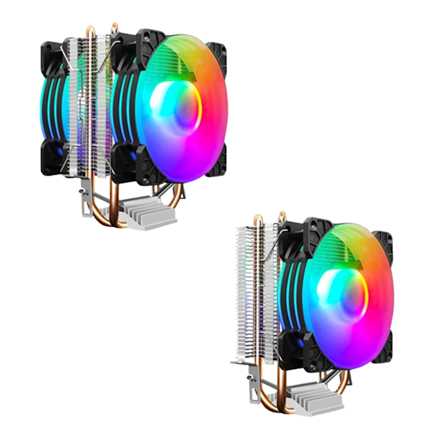 INPLAY RF-P2 CPU COOLER RGB 128mm TDP 100W (2 HeatPipe)