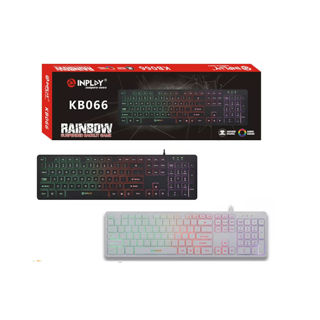 INPLAY KB066 Smooth Comfortable RGB Keyboard