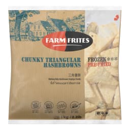 Farm Frites Chunky Triangular Hashbrowns 1kg Frozen