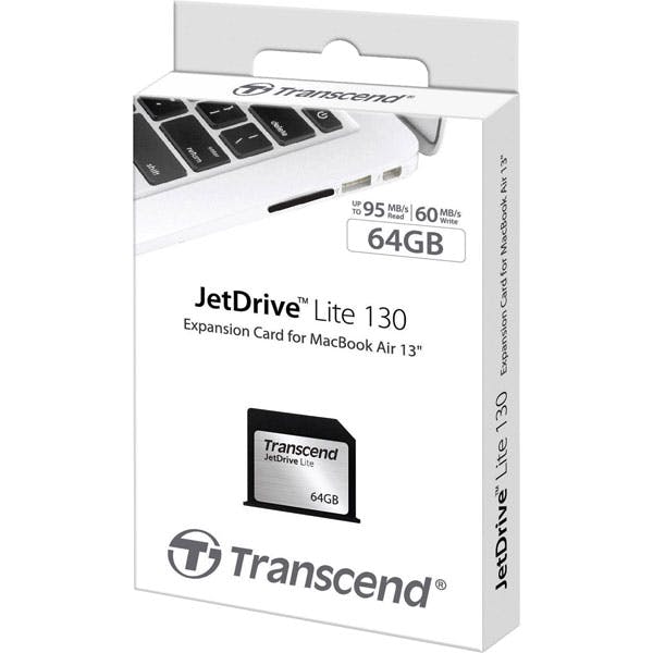 JetDrive™ Lite 130 65GB Memory Card Storage Expansion Card for MacBook (TS64GJDL130)