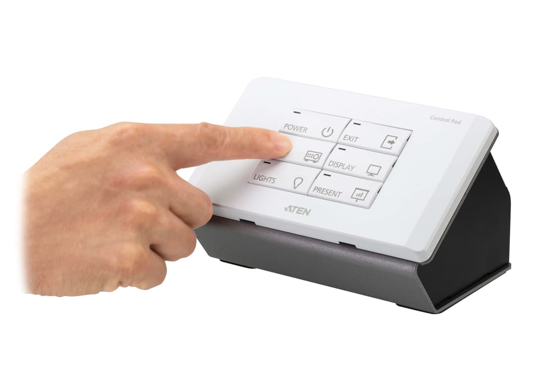 ATEN VK0200 12-Button Control System | EU 2-Gang Wall Pad | Customizable AV Control
