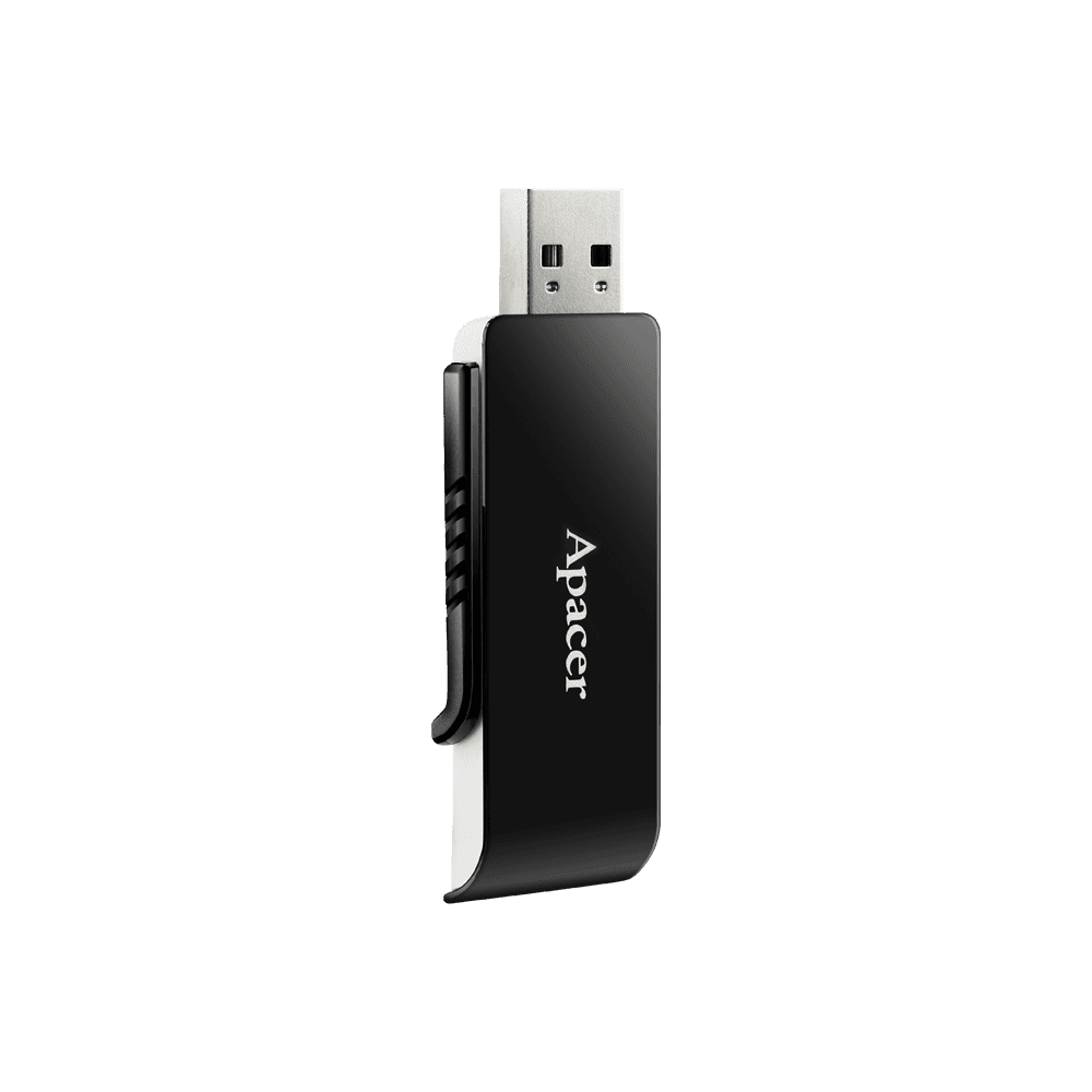 Apacer AH350 USB 3.2 Gen 1 Flash Drive 128GB Black Rp AP128GAH350B-1